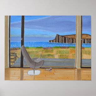 Coastal View from the Window Poster