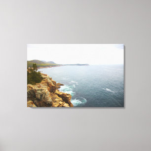 Coastal View of Acadia National Park Canvas Print