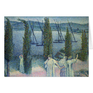 Coastal View with Cypress Trees, 1896