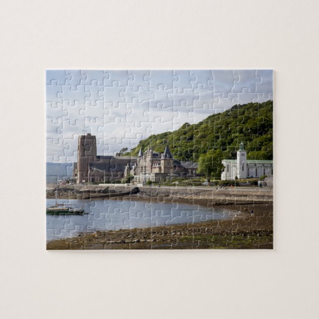 Coastal view with historic buildings, Oban, Jigsaw Puzzle (Horizontal)