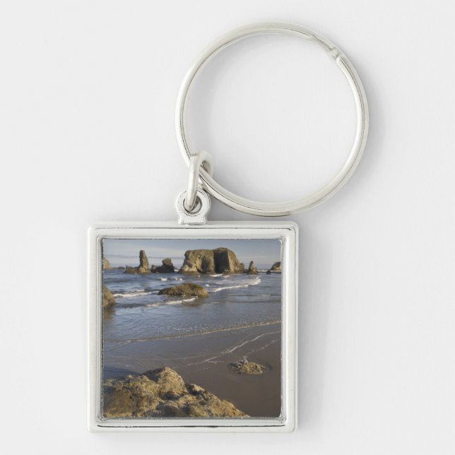 Coastal views, Bandon, Oregon Key Ring (Front)