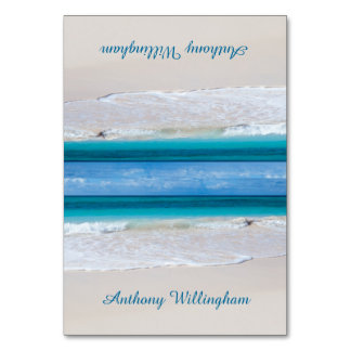 Coastal Vows Tented Beach Wedding Place Cards