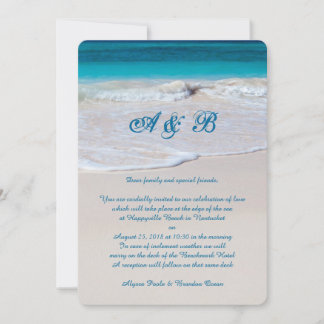 Coastal Vows Wedding Letter From Couple Invitation