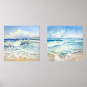 Coastal Watercolor Seascapes