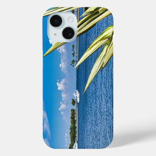 Coastal Waterfront Wall Art Tropical Ocean View iPhone 15 Case