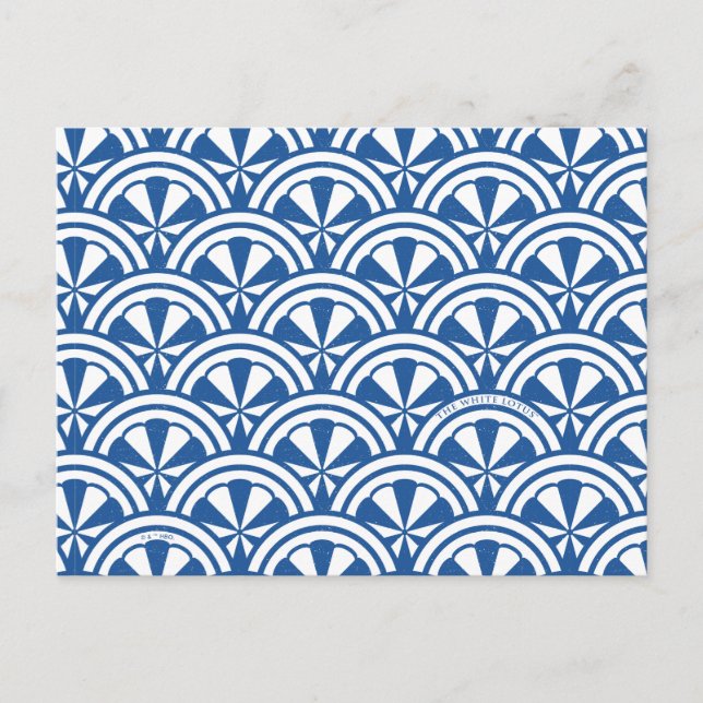 Coastal Waves Pattern - The White Lotus Postcard (Front)