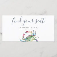 Coastal Wedding Find Your Seat Sign