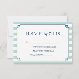 Coastal Wedding Invitation RSVP