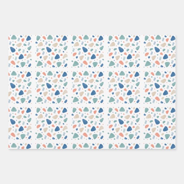 Coastal Weekend Gift Wrap Sheet Set (Front 3)