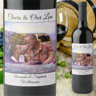 Coastal Yelapa Cheers to Our Love 1620 Wine Label