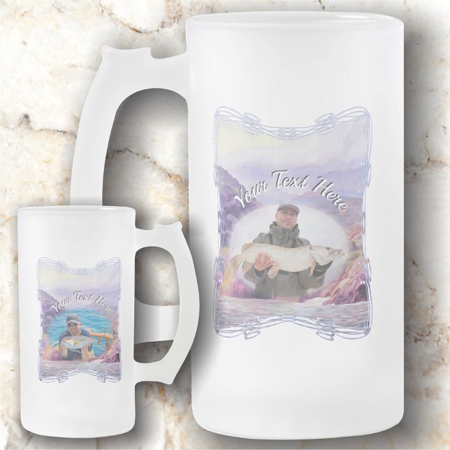 Coastal Yelapa to Puerto 1620 Frosted Glass Beer Mug (Creator Uploaded)
