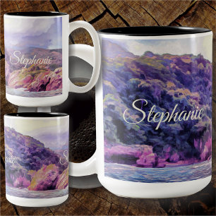 Coastal Yelapa to Puerto 1620 Two-Tone Coffee Mug