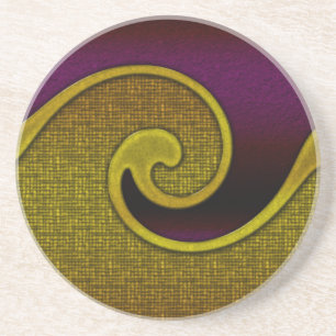 Coaster 4.25", Sandstone Top, Cork Bottom, Custom