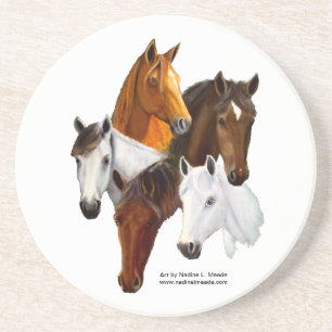 Coaster, 5 Horse Heads Coaster