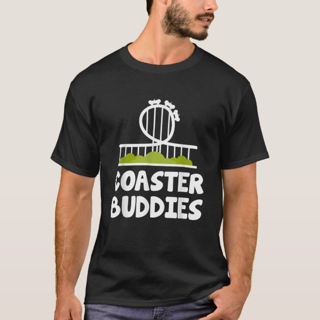 Coaster Buddies Funny Roller Coasting Lover Roller T-Shirt (Front)