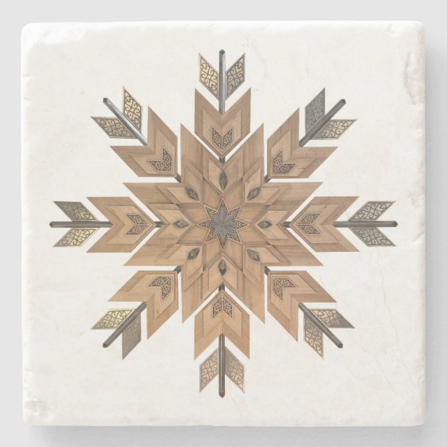 Coaster Cherry with Etched steel (Front)