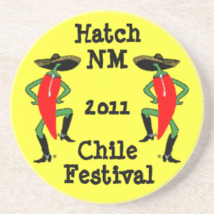 Coaster Chile Pepper Men in Boots & Bolos sombrero