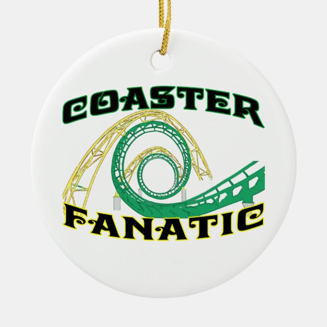 Coaster Fanatic Ceramic Tree Decoration (Front)