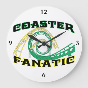 Coaster Fanatic Large Clock