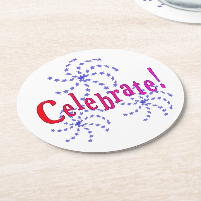 Coaster - Fireworks Celebration (Angled)