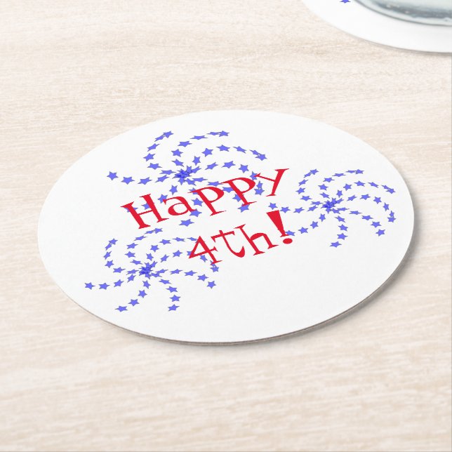 Coaster - Fireworks Greetings (Angled)