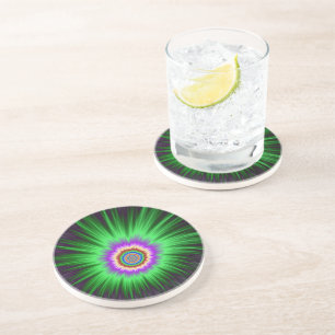 Coaster Green Star Burst