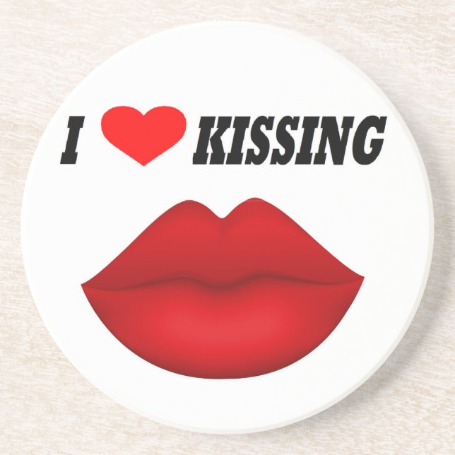 Coaster I Love Kissing (Front)