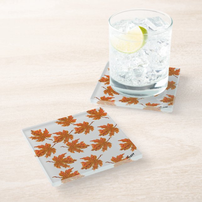 Coaster : Maple Leaf (Angled)