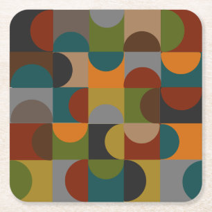 Coaster Mid-Century Modern Blocks and Semi-Circles