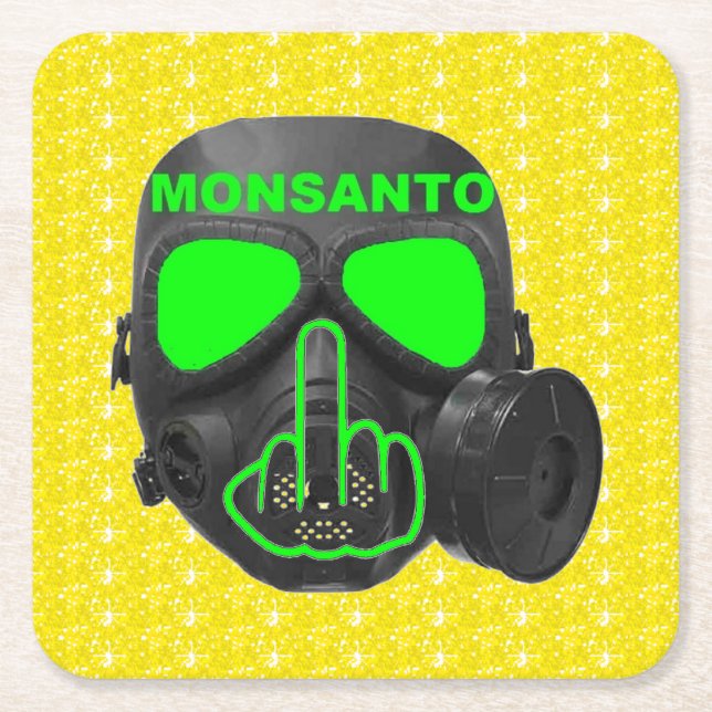 Coaster Monsanto Gas Mask Flip (Front)