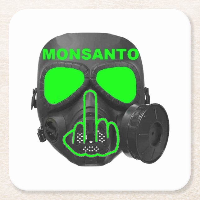 Coaster Monsanto Gas Mask Flip (Front)