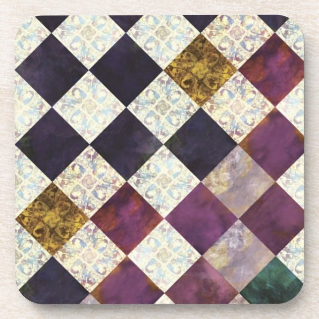 Coaster-mosaic purple coaster (Front)