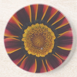 Coaster of red and yellow flower