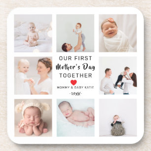 Coaster Our First Mother's Day Photo