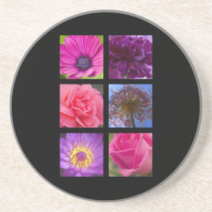 Coaster - Pink Purple Flowers