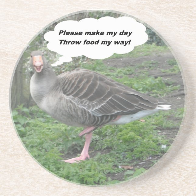 Coaster Poem Duck Quote By Ladee Basset (Front)