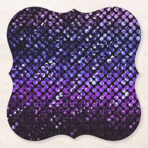 Coaster Purple Crystal Bling Strass