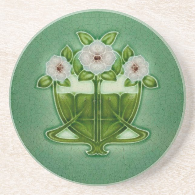 coaster Sand stone Coaster Art Nouveau (Front)
