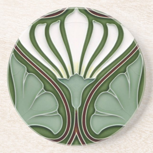 coaster Sand stone Coaster Art Nouveau (Front)