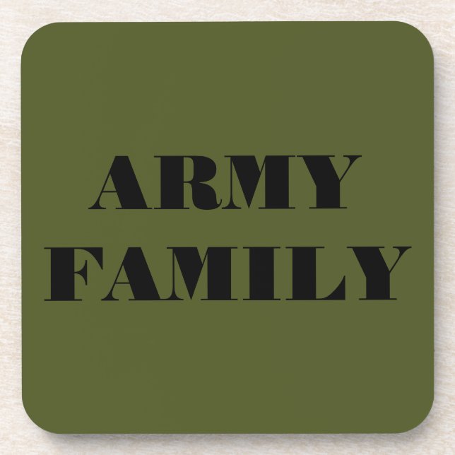 Coaster Set Army Family (Front)