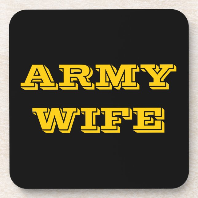 Coaster Set Army Wife (Front)