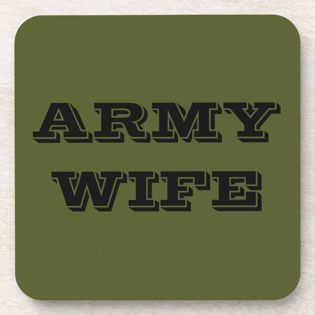 Coaster Set Army Wife (Front)