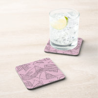 Coaster Set Of 6 : ATOMIC BOOMERANG - PINK FLOYD