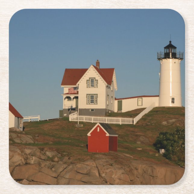 Coaster set of 6 Maine Lighthouse (Front)