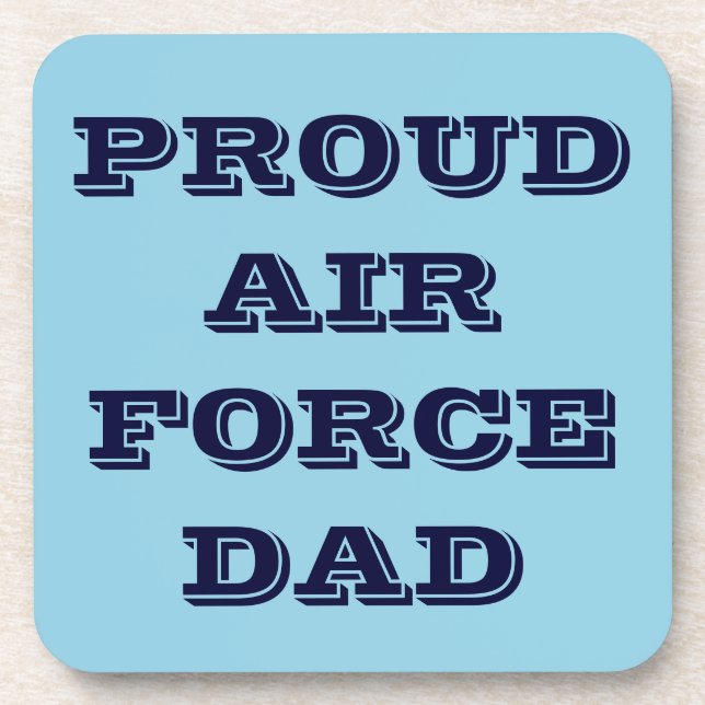 Coaster Set Proud Air Force Dad (Front)
