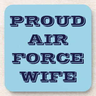 Coaster Set Proud Air Force Wife