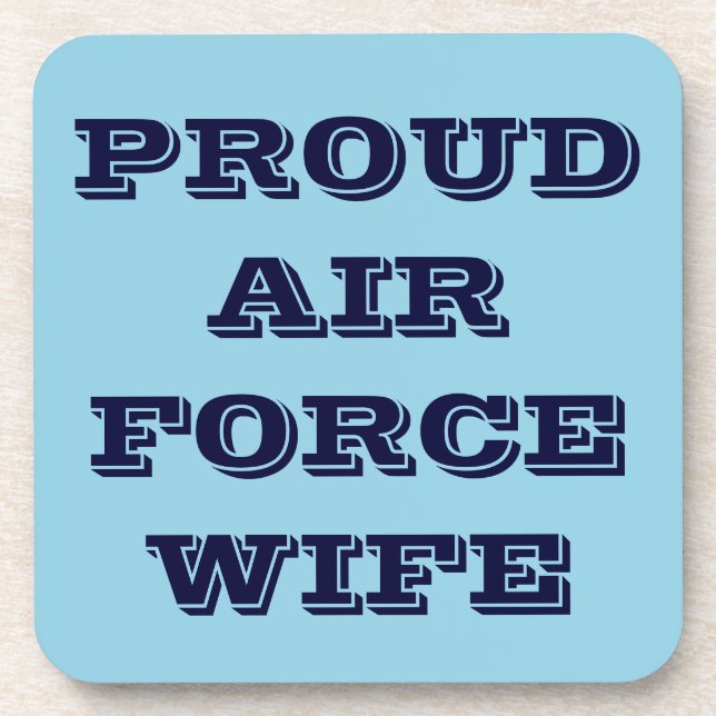 Coaster Set Proud Air Force Wife (Front)