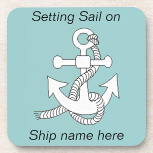 Coaster Set - Ship's anchor