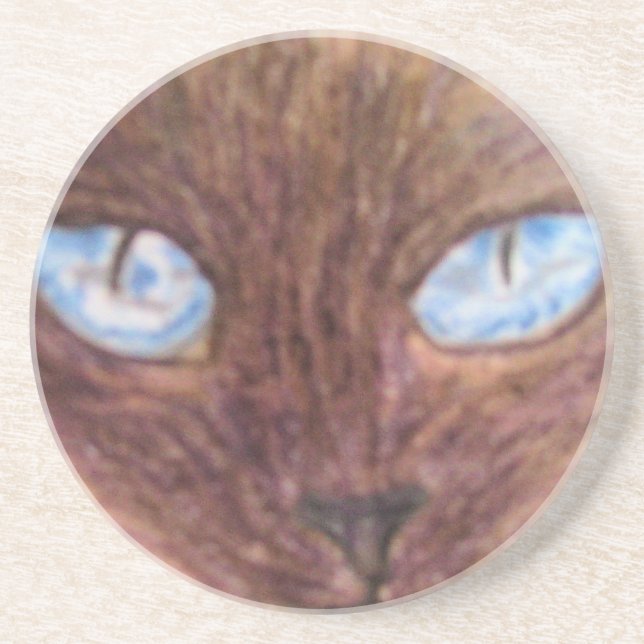 Coaster, Siamese Cat Coaster (Front)