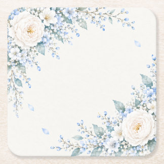Coaster Square Flower Elegant Refined Formal
